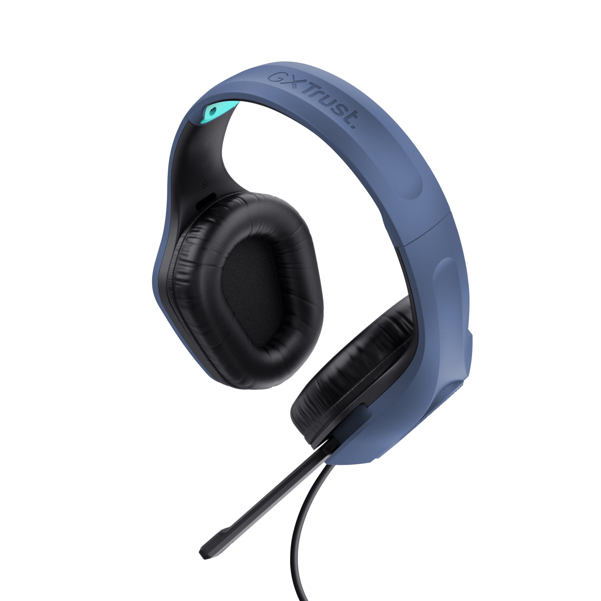 Trust GXT415 Zirox Gaming-Headset – On-Ear, Stereo, Kabelgebunden, 3,5 mm Klinke, Blau