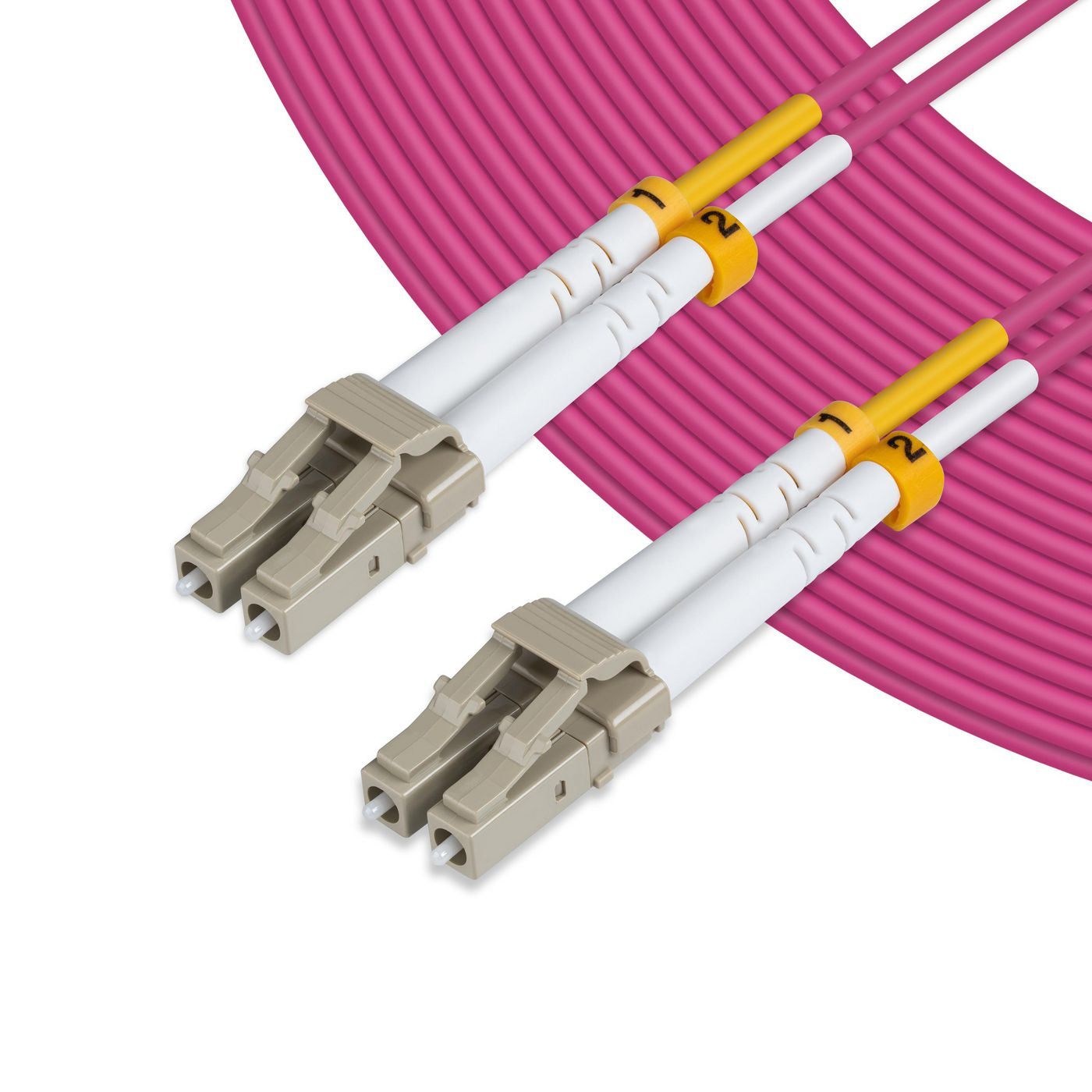 Microconnect LWL-Patchkabel – LC–LC, Multi-Mode (OM4), 30 m, LSZH, Violett, UPC