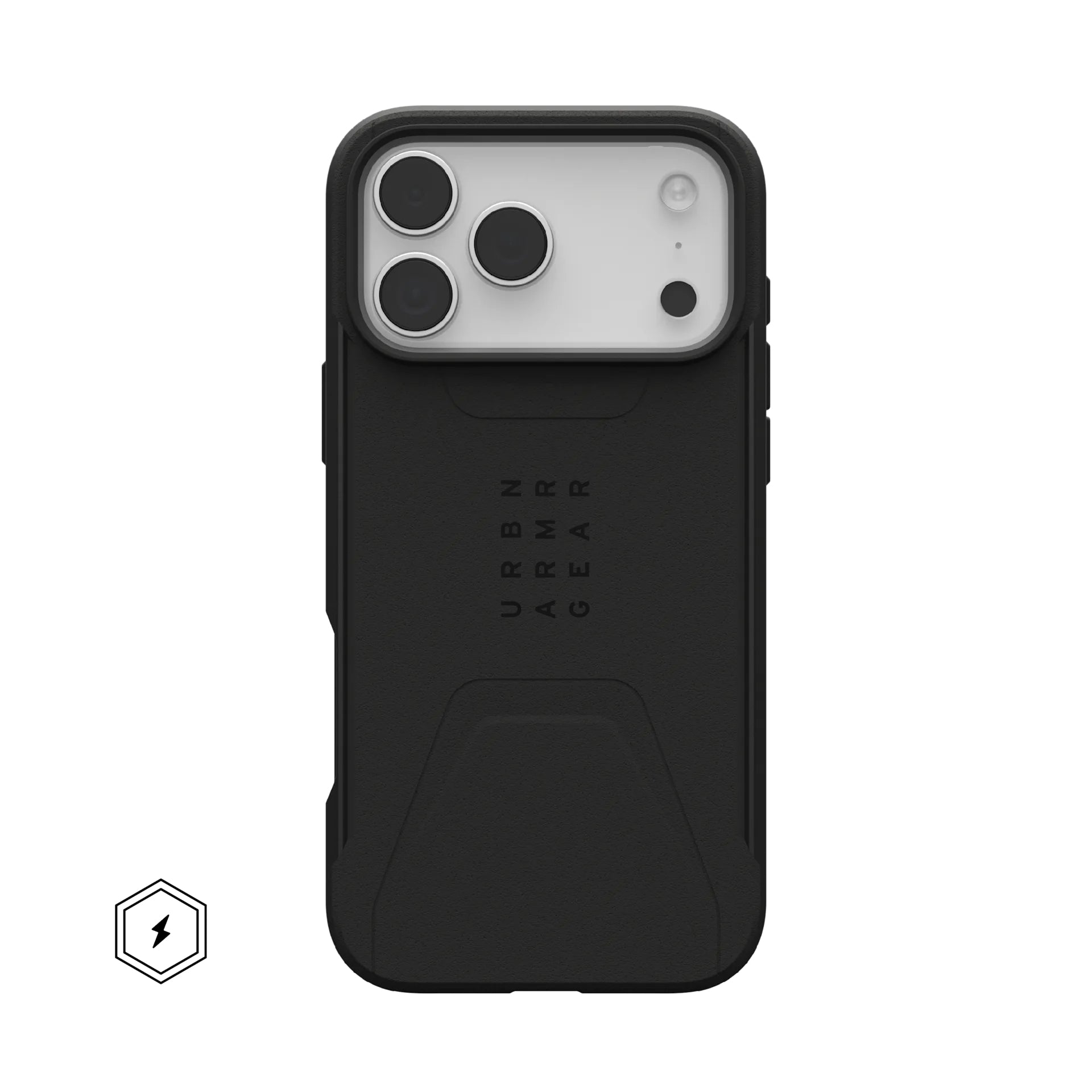 Urban Armor Gear UAG Civilian Backcover – für Apple iPhone 17 Pro Max, MagSafe, PC, Schwarz, bis 6 m Sturzsicher