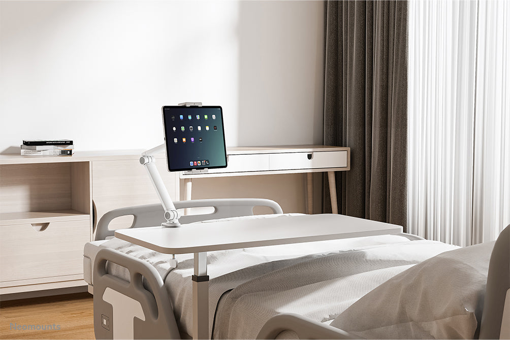 Neomounts Tablet-Arm (Tischklemme) – für 4,7–12,9" – Weiss