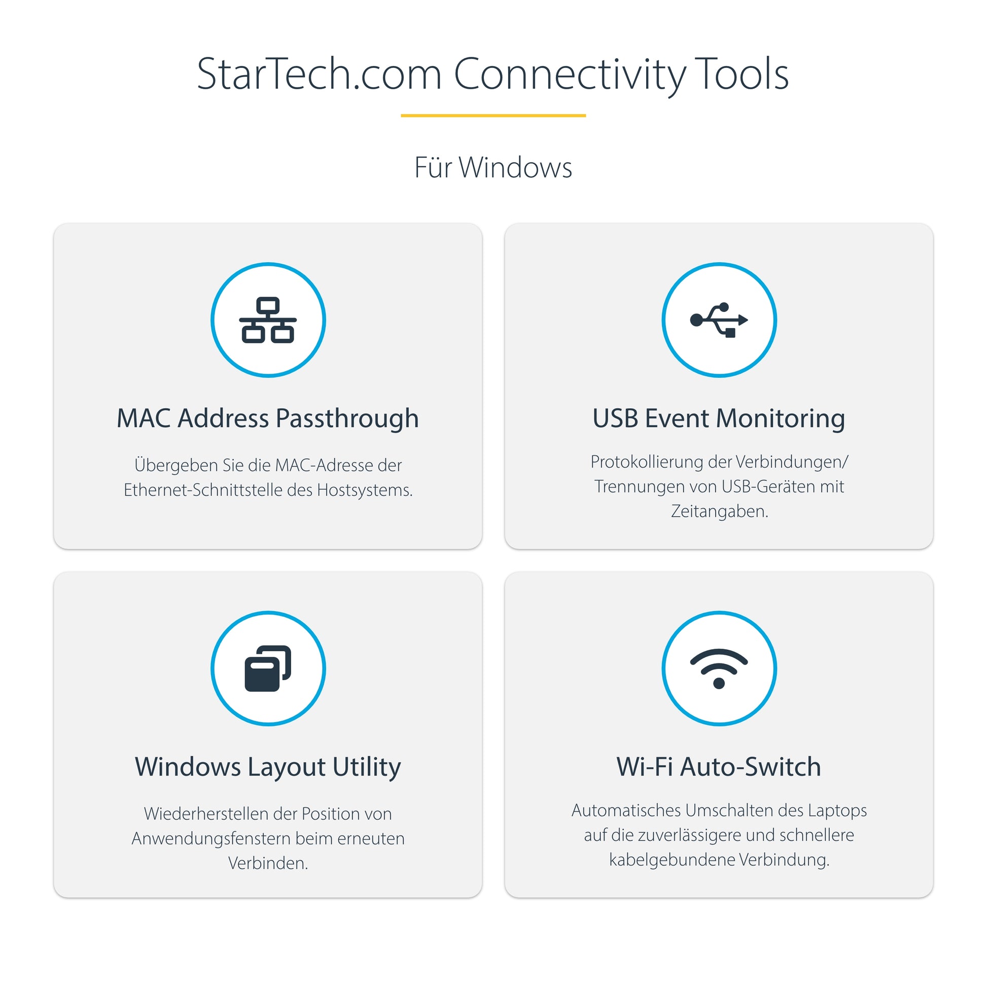 StarTech.com Dockingstation – USB-C, 4× DP, 4× HDMI, 3× USB-A, 100 W PD, GbE, 3,5 mm Audio, für Windows/Mac