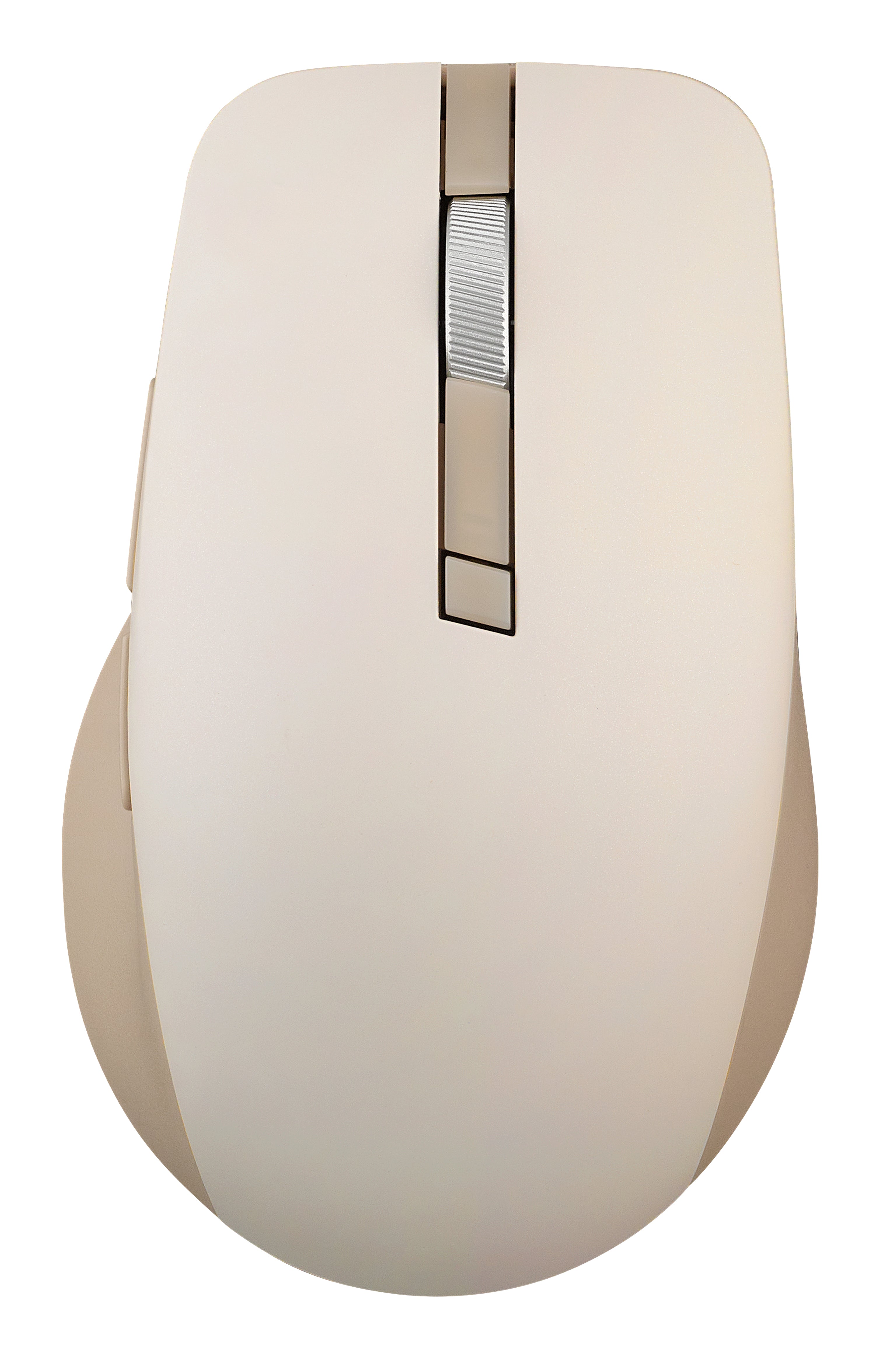 ASUS Smarto Md200 Silent Plus – Maus – Kabellos (Bluetooth/2,4 GHz), 4200 DPI, beidhändig, Beige