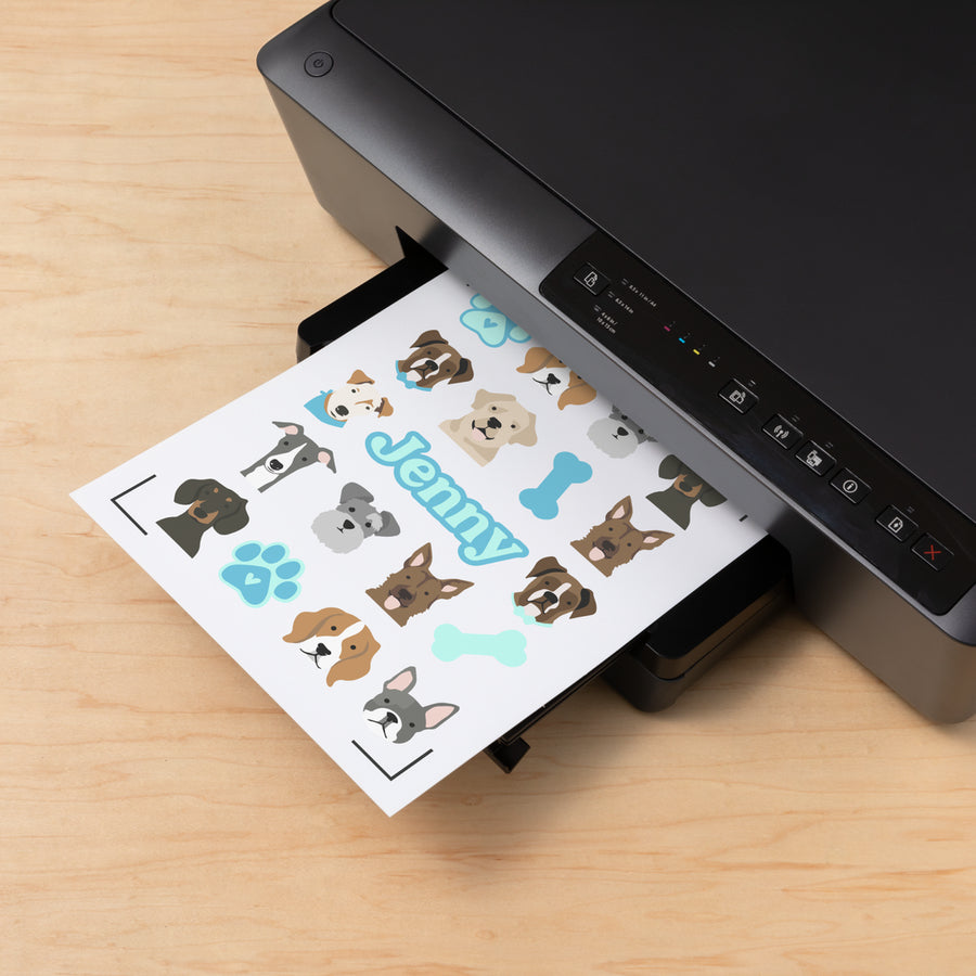 Cricut Stickerpapier – für Cricut Maker, Explore 3 und Joy Xtra – A4 – holo – Packung, 5 Stk.