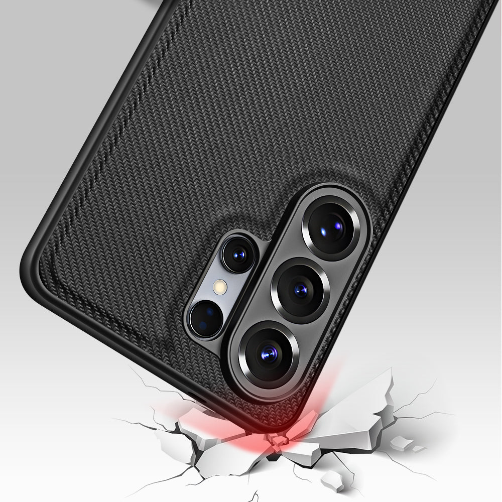 nevox StyleShell NYLO Backcover – für Samsung Galaxy S26 Ultra, Nylon+TPU, Schwarz