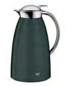 Alfi Thermoskanne Gusto – 1 l, 14,0 × 18,0 × 26,5 cm, Edelstahl, Grün, vakuumisoliert, auslaufsicher