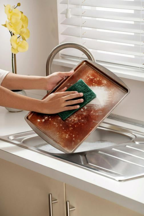 Scotch-Brite Scheuerpad – 3 Stk. – Ø 15,8 cm, Ø 9,5 cm – grün, Kunststoff