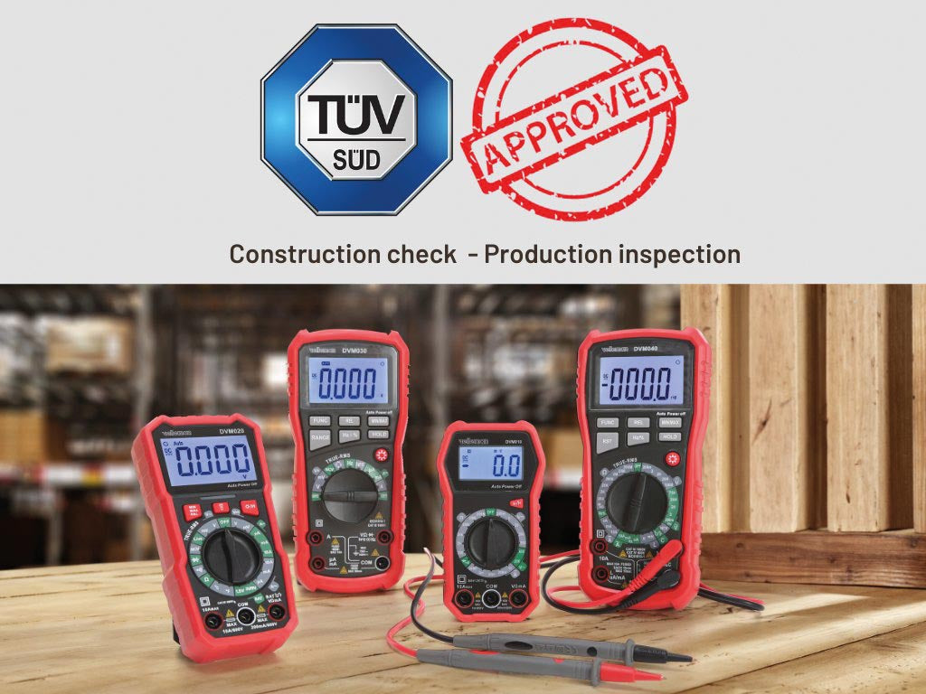 Velleman True-RMS-Multimeter, 1 µA–10 A AC, CAT III 1000 V