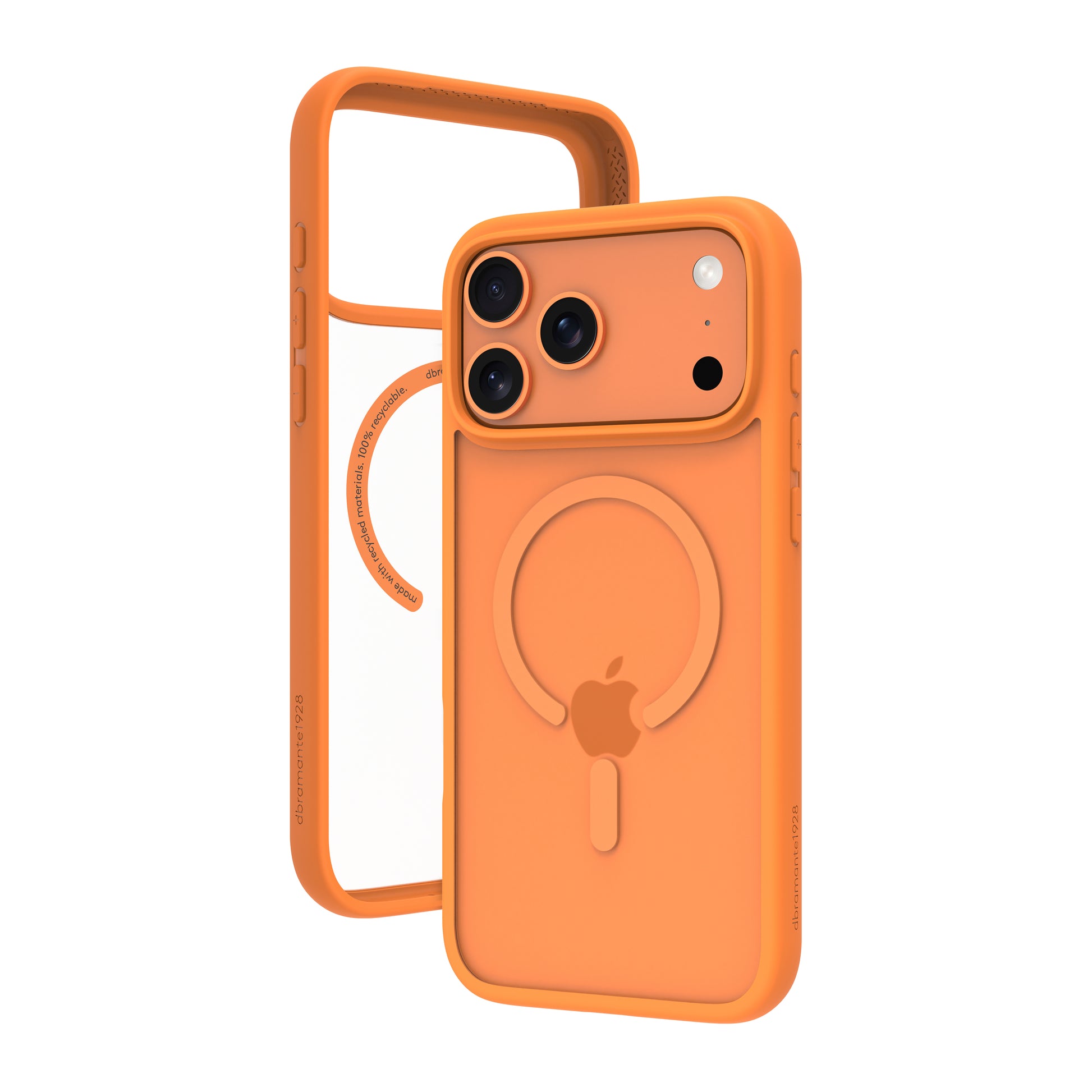 dbramante1928 Grenen MS Backcover – für Apple iPhone 17 Pro Max, Kunststoff, Orange, bis 2 m sturzsicher