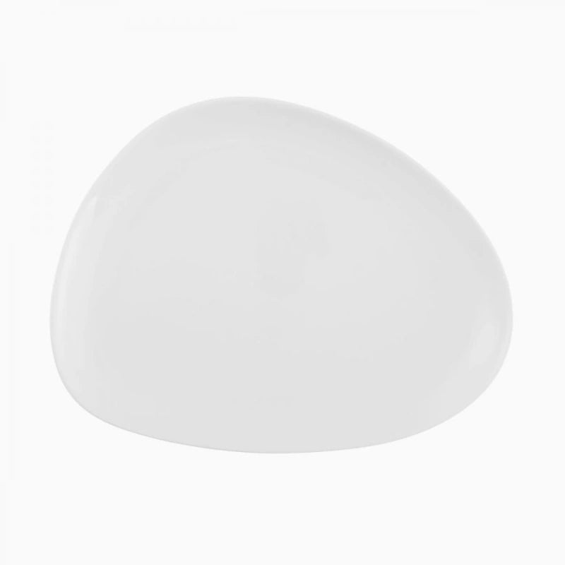 Lunasol Basic Gaya Atelier Speiseteller – Ø 20,5 cm, Porzellan, Weiss, spülmaschinenfest, mikrowellengeeignet