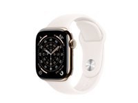 Apple Watch S11 – Smartwatch – 42 mm, LTE, OLED, 50 m, Gold Titan, Light Blush, M/L, Sportarmband