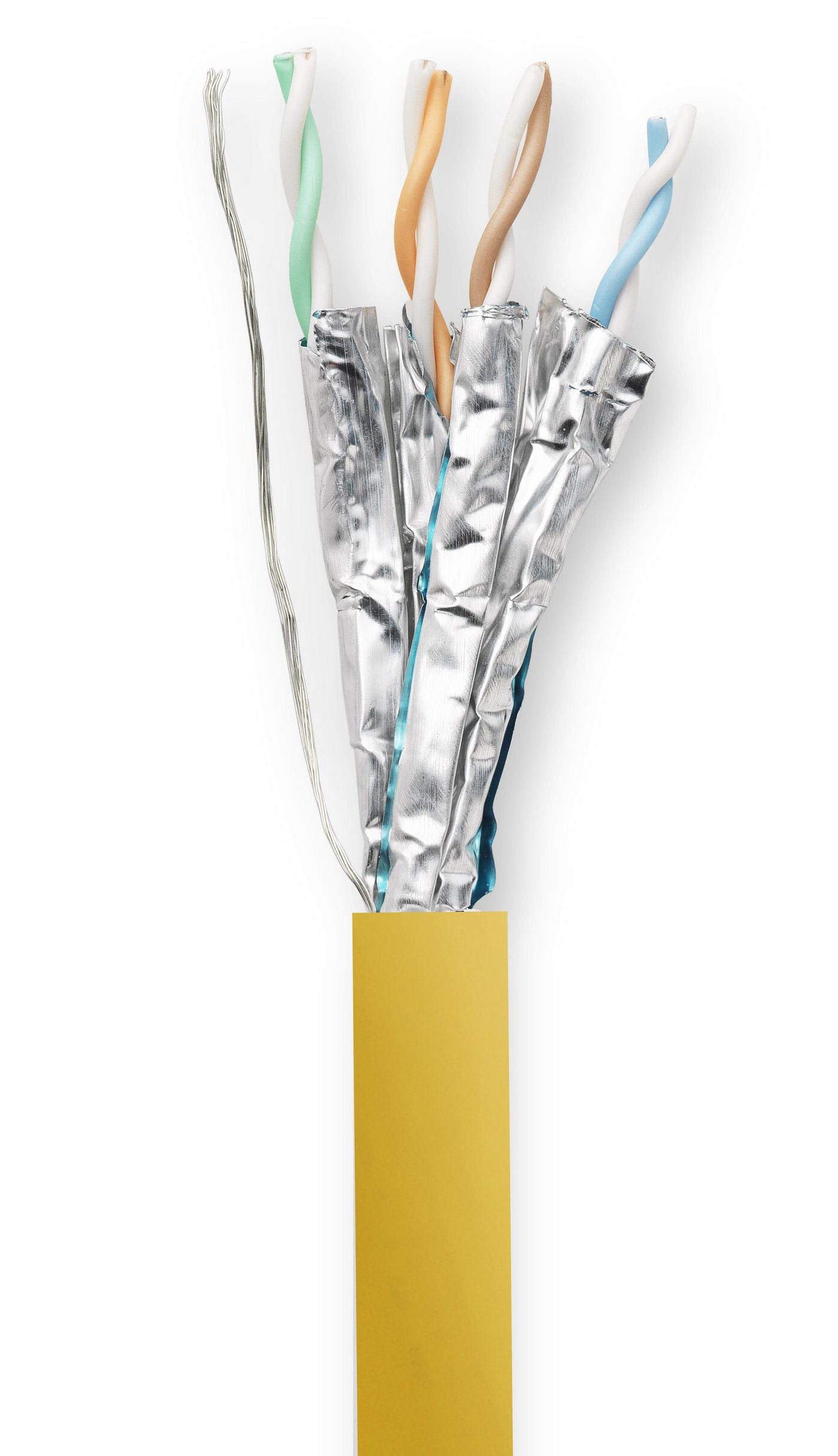 Vivolink PROCAT40 Patchkabel – Cat6a F/FTP, 40 m, Gelb, LSZH, RJ-45