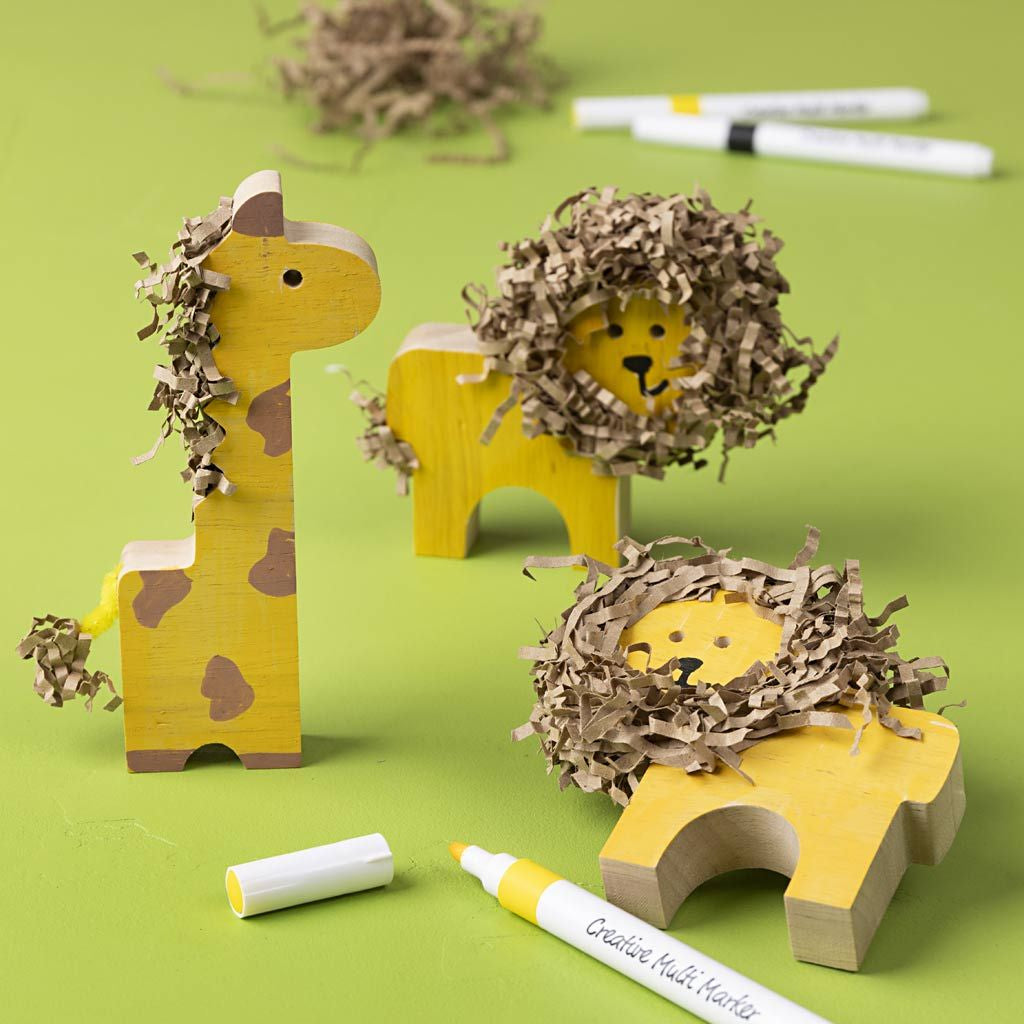 Creativ Company Holzfigur, Set à 10, 2 × 3 cm