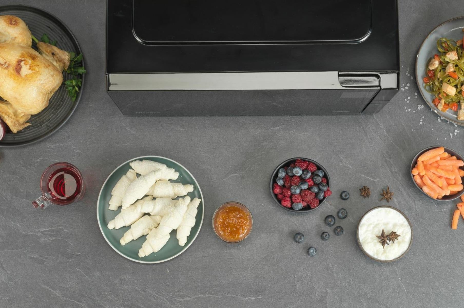 Hisense Grill-Mikrowelle H25MOBS4HGI – 25 l, 900 W – schwarz