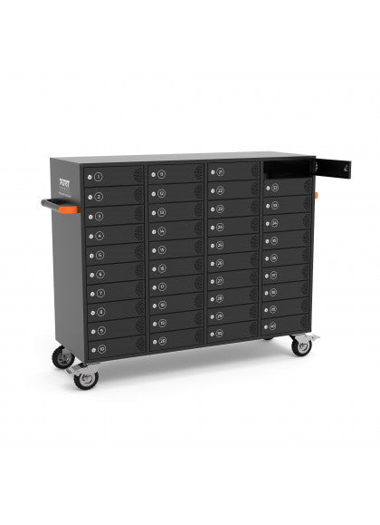 Port Designs 901969 – Ladeschrank für 40 Geräte, bis 14", abschliessbar, mit Rollen, 1'426 × 520 × 1'210 mm
