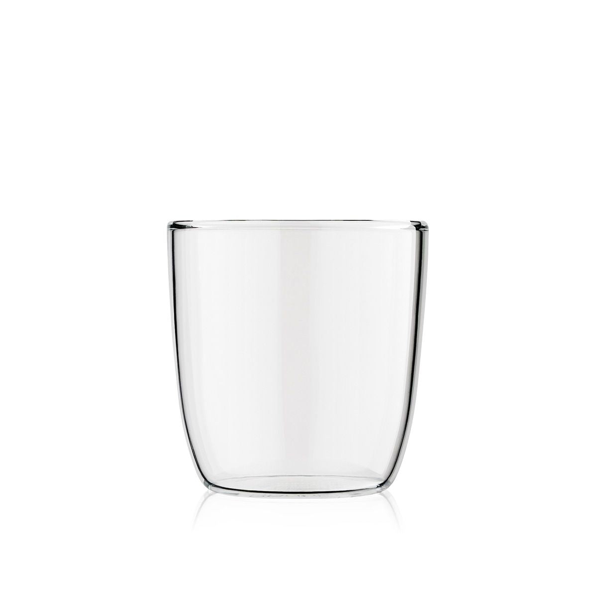 Bodum Trinkglas KVADRANT – 4er Set, 200 ml, Ø 6,0 cm, H 6,3 cm, Borosilikatglas, spülmaschinenfest