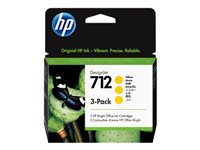 HP Tintenpatronen-Multipack 712, Gelb, 3er-Pack
