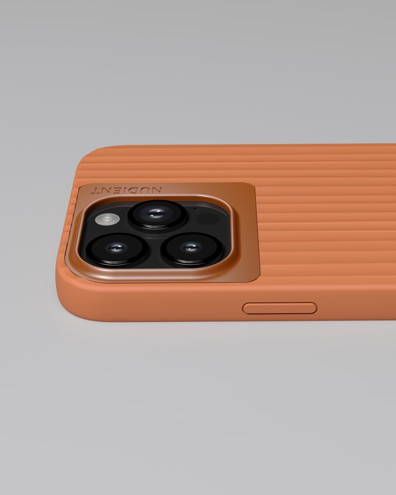 Nudient Bold – Rückcover – für Apple iPhone 14 Pro Max, Recycling-Kunststoff, Tangerine Orange
