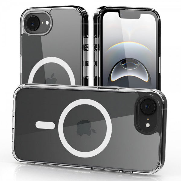 nevox StyleShell SHOCKFlex MS Backcover – für Apple iPhone 16e, MagSafe, TPU, Transparent