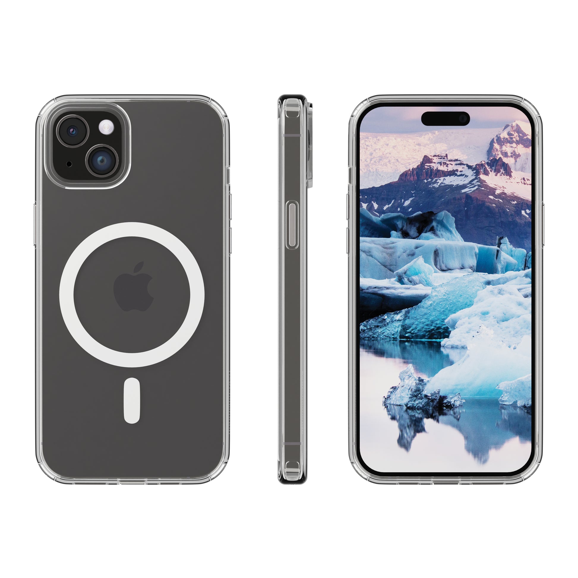 dbramante1928 Iceland Pro MS Backcover – für Apple iPhone 15, MagSafe, Transparent