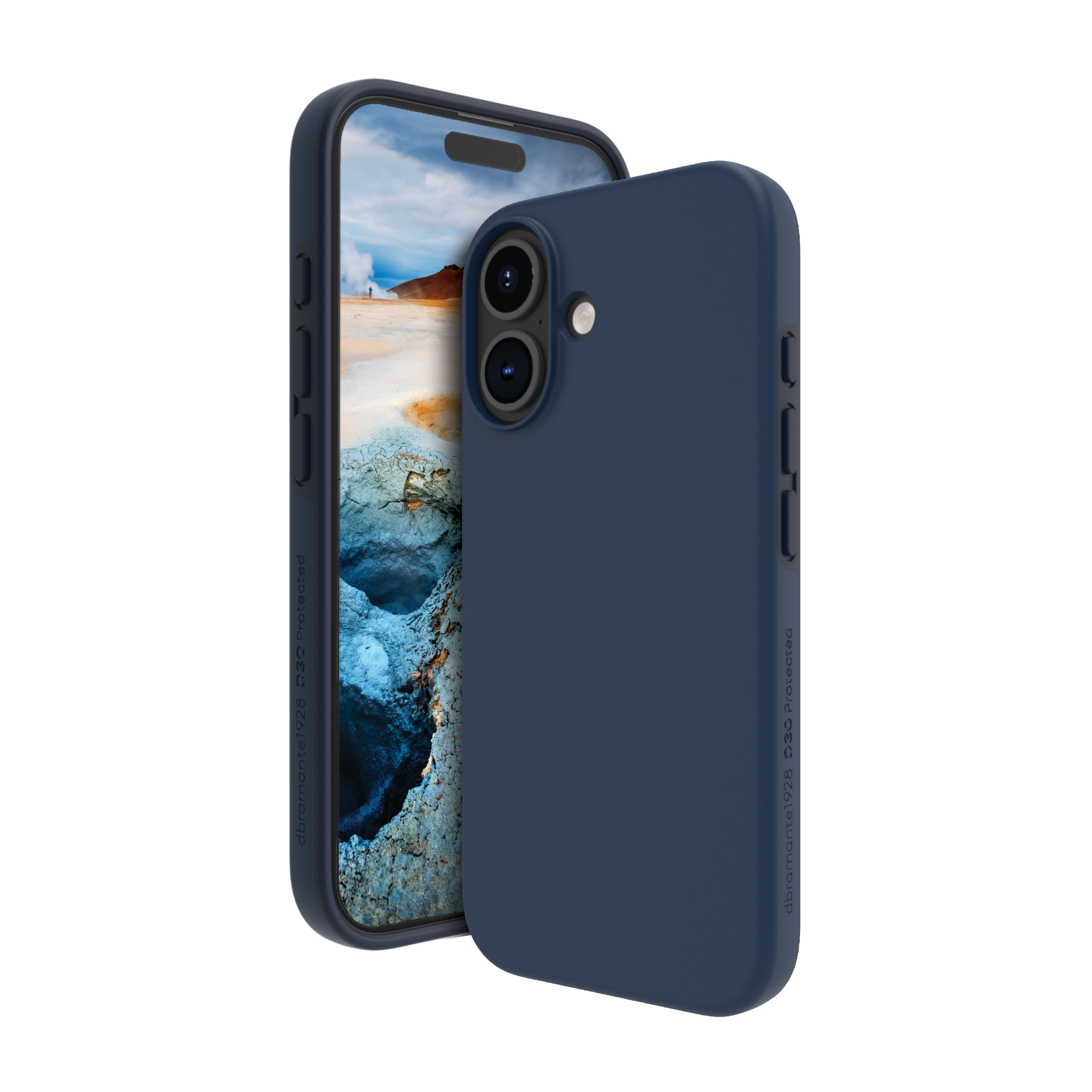 dbramante1928 Iceland Ultra D3O – Backcover – für Apple iPhone 16 – MagSafe, D3O, Blau