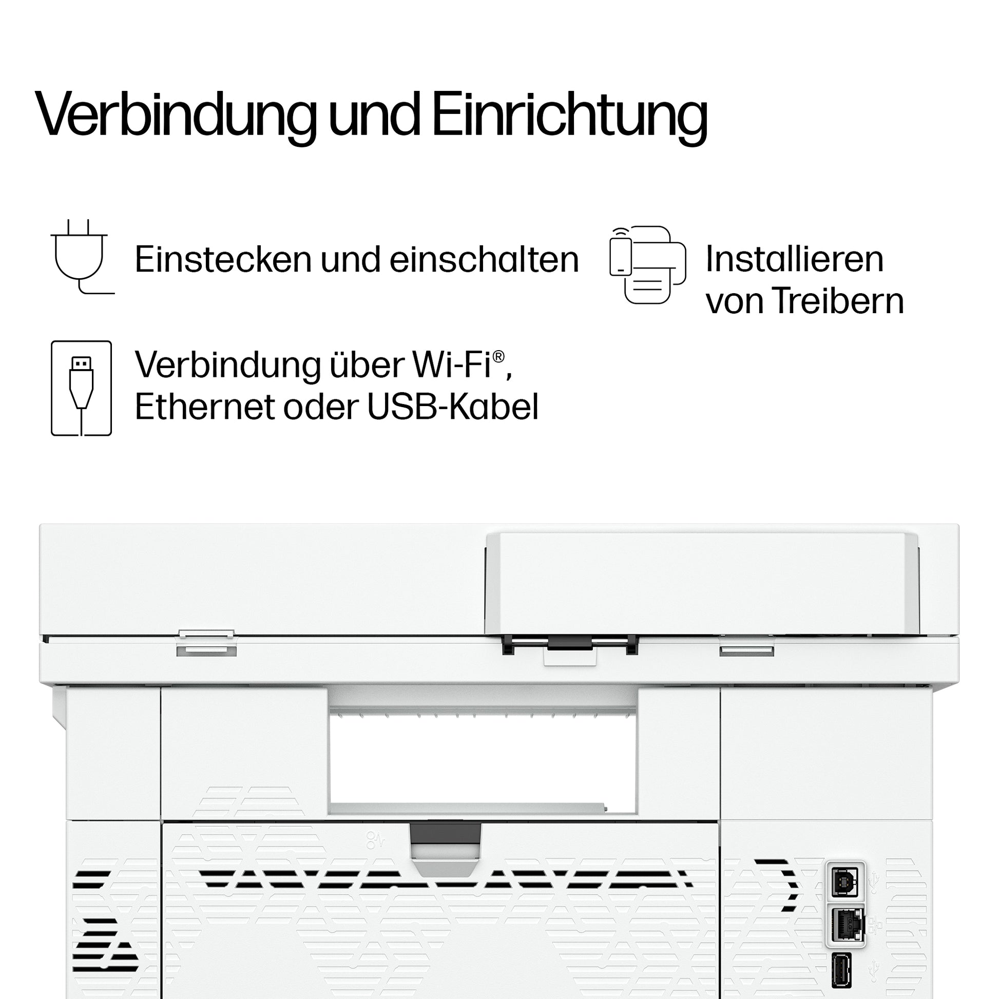 HP Laserjet Pro 4113Dwg Schwarz – SW Laser-Multifunktionsdrucker, A4, 3-in-1, Duplex, WLAN/LAN, Touchscreen