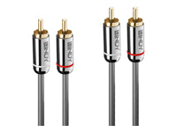 Lindy Audiokabel RCA (Stecker) auf RCA (Stecker) – 1 m, Anthrazit