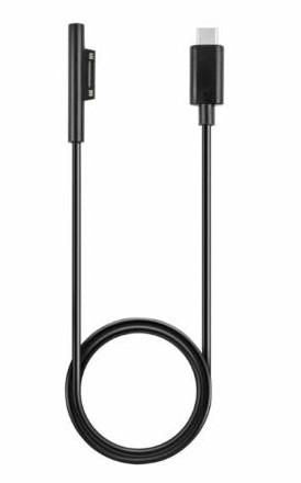 CoreParts USB-C auf Surface Kabel – USB 3.2 Gen 1 (5 Gbit/s) – 1,5 m – Schwarz – für Surface