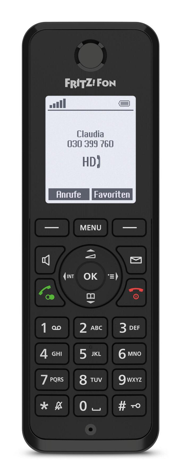 FRITZ! AVM FRITZ Fon M3 – DECT-Telefon nur Mobilteil, mit Anrufbeantworter, Freisprechen, schwarz