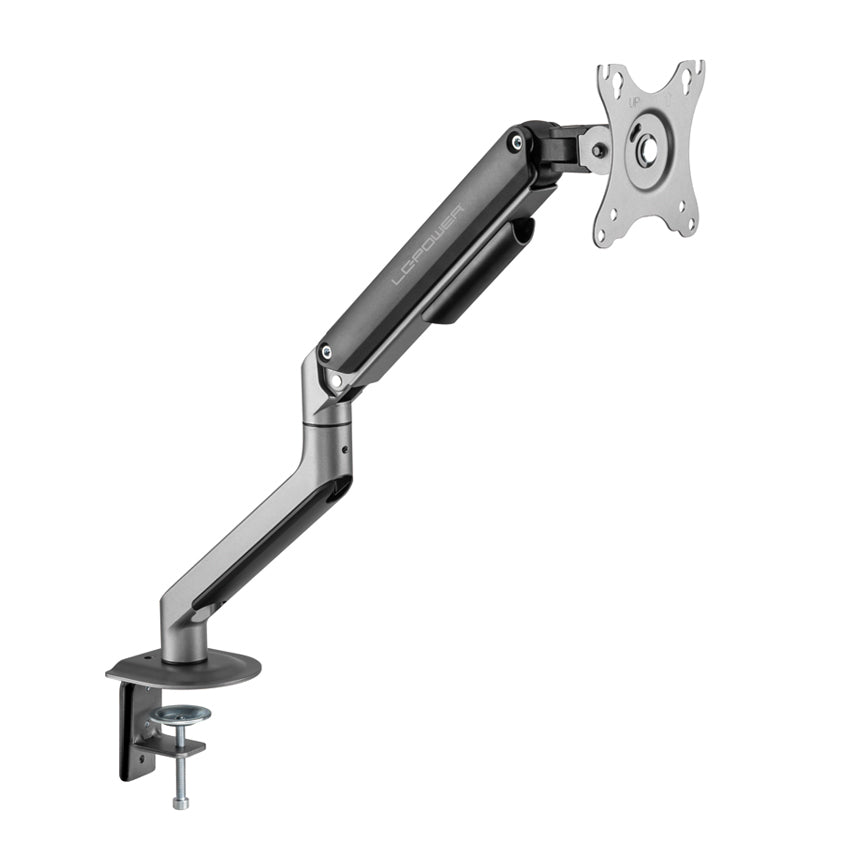 LC-Power LC-EQ-A32B – Monitorarm Tischhalterung – Klemme/Durchführung – 1 Monitor – 17–32" – VESA 75×75/100×100