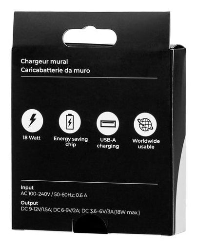 ONIT F00747 USB-Ladegerät 18 W – USB-A×1 – QC 3.0, PD – EU-Stecker (Typ C), Weiss