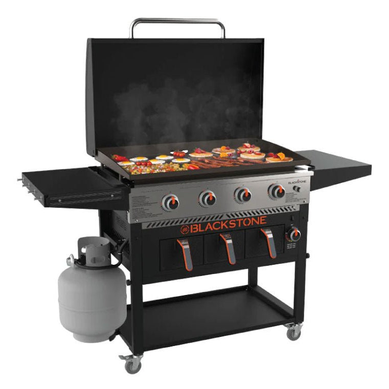 Blackstone Grillplatte 257-1868DK – 17,58 kW, 4 Brenner, 4'954 cm² – Schwarz/Edelstahl