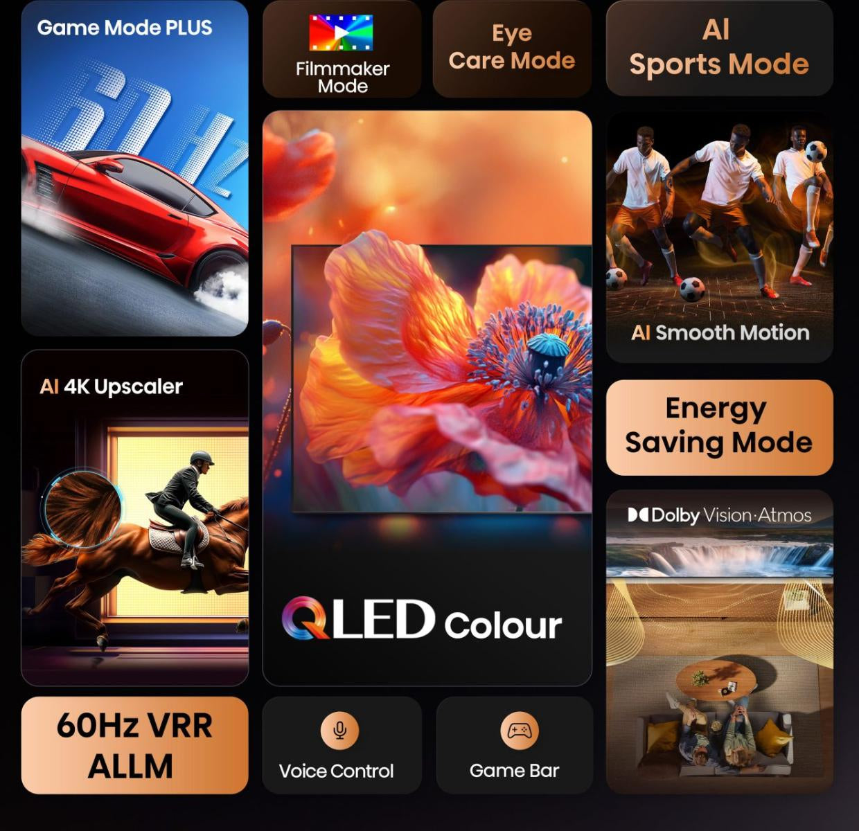 Hisense 75E77Q – 75" Fernseher – 4K UHD – QLED – VIDAA – 60 Hz – Dolby Vision
