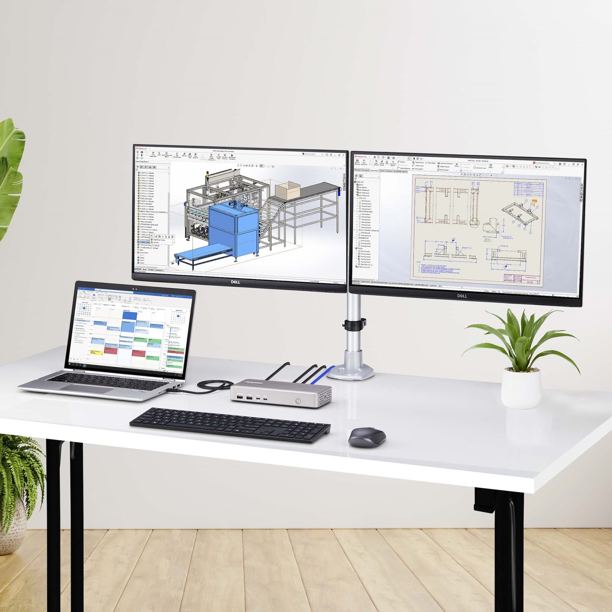 StarTech.com Dockingstation – USB4, 2× HDMI, 3× USB-A, 2× USB-C, 100 W PD, 2,5GbE, für Windows/ChromeOS