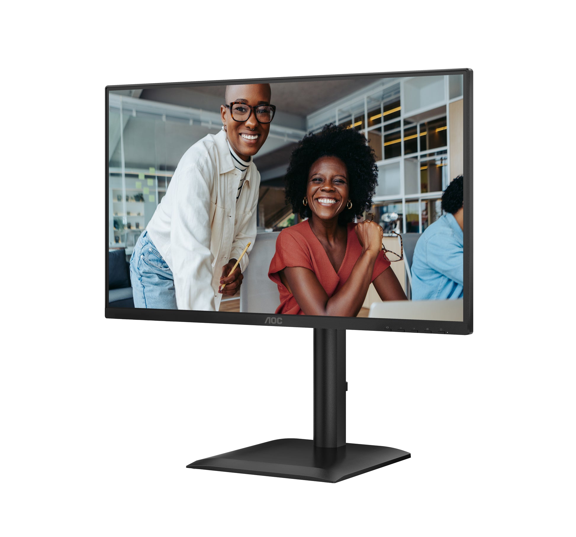 AOC 24E4CV – Monitor, 23,8", IPS, 120 Hz, 300 cd/m², USB-C, Daisy Chain, VESA 100 × 100, Schwarz