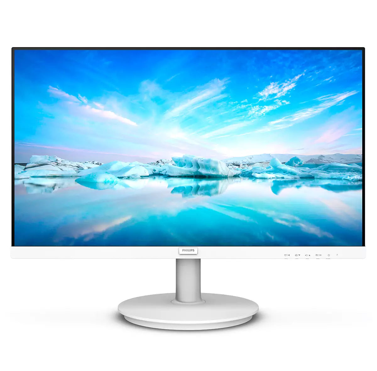 Philips 271V8AW/00 – Monitor, 27", 250 cd/m², Adaptive Sync, Integrierte Lautsprecher, VESA 100 × 100, Weiss
