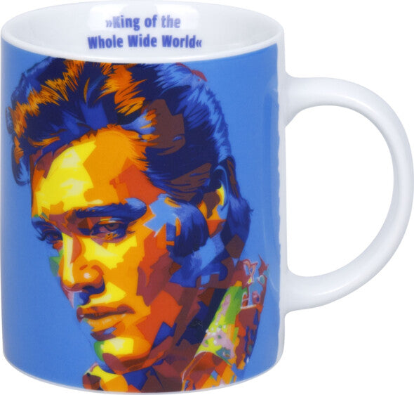 Könitz Porzellan Könitz Kaffeebecher Elvis Presley – 300 ml, Ø 8 cm, H 9,5 cm, Porzellan, spülmaschinenfest