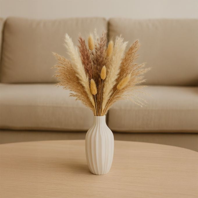 Relaxdays Trockenblumen – Mehrfarbig – 41 cm – 144er-Pack