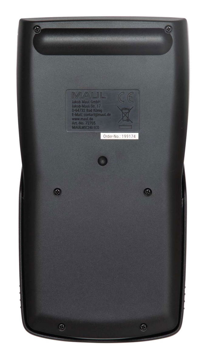 MAUL Wissenschaftlicher Taschenrechner MSC 240 ECO – Solar/Batterie – Schwarz