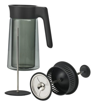 Jacob Jensen – French Press 800 ml, Glas (Borosilikat)/Polypropylen (PP)/Edelstahl, schwarz