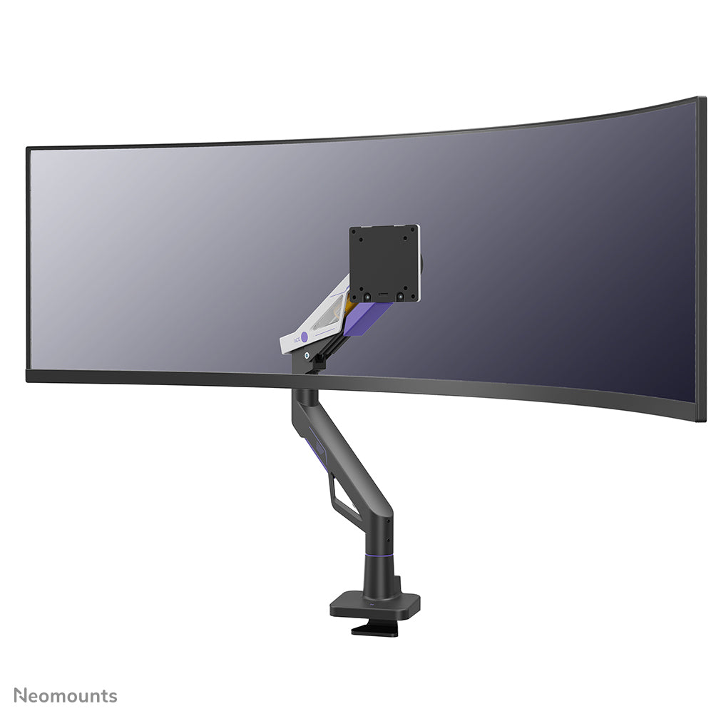 Neomounts DS70-256BL1 – Monitorarm – bis 57", 30 kg, Gasfeder, Präzisionsneigung, 180°-Stopp, schwarz