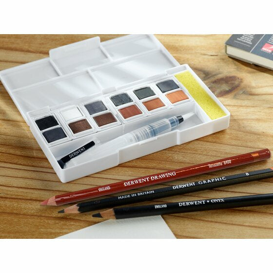 Derwent Professionelles Pigment/Tinte, Bastelfarbe – Mehrfarbig – 12 Farben