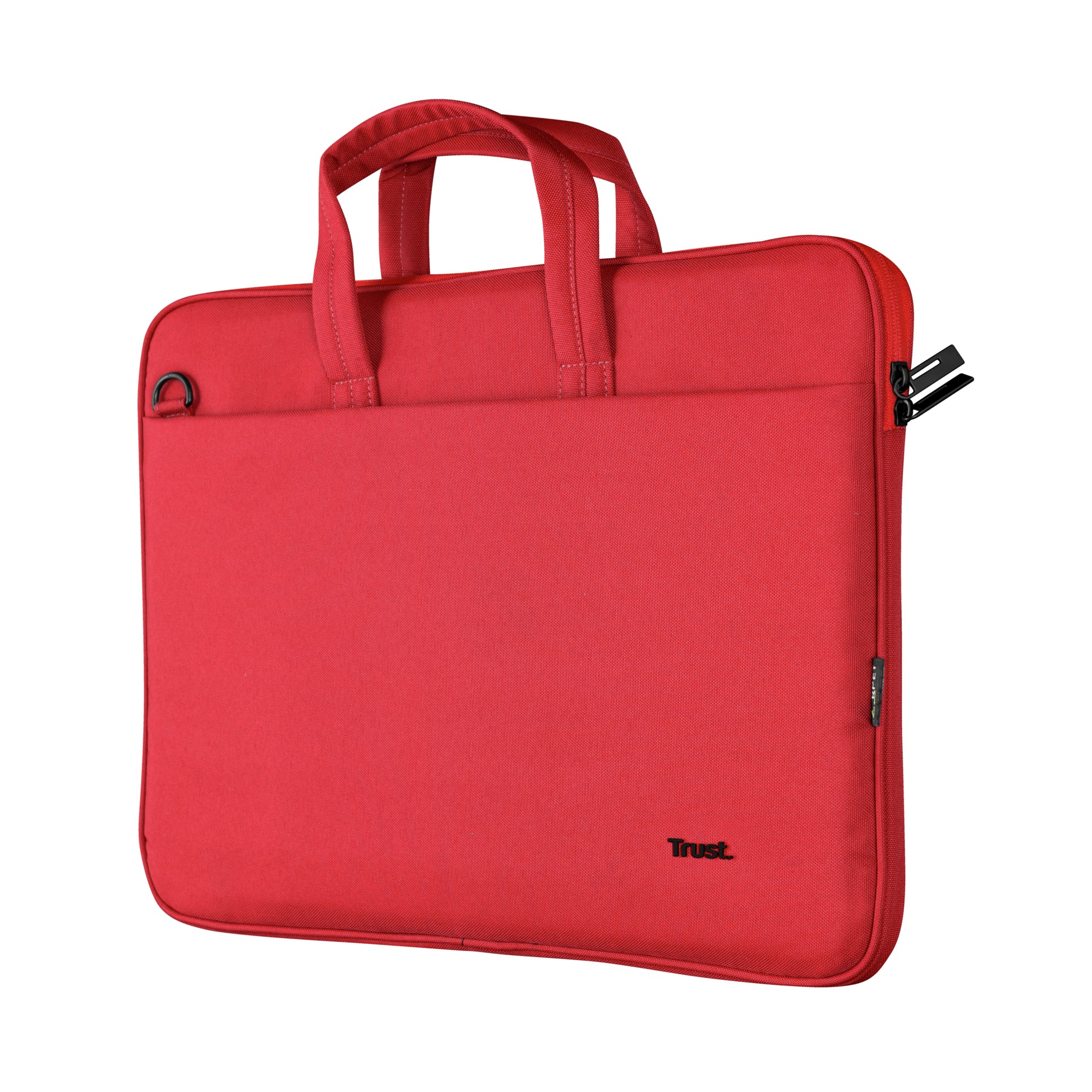 Trust Notebook-Tasche für Notebooks bis 16" – Aus recyceltem PET, Trolley-Band – Rot