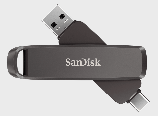 SanDisk Extreme Pro Dual Drive USB-Stick – 512 GB, USB-C/USB-A, 1000/900 MB/s