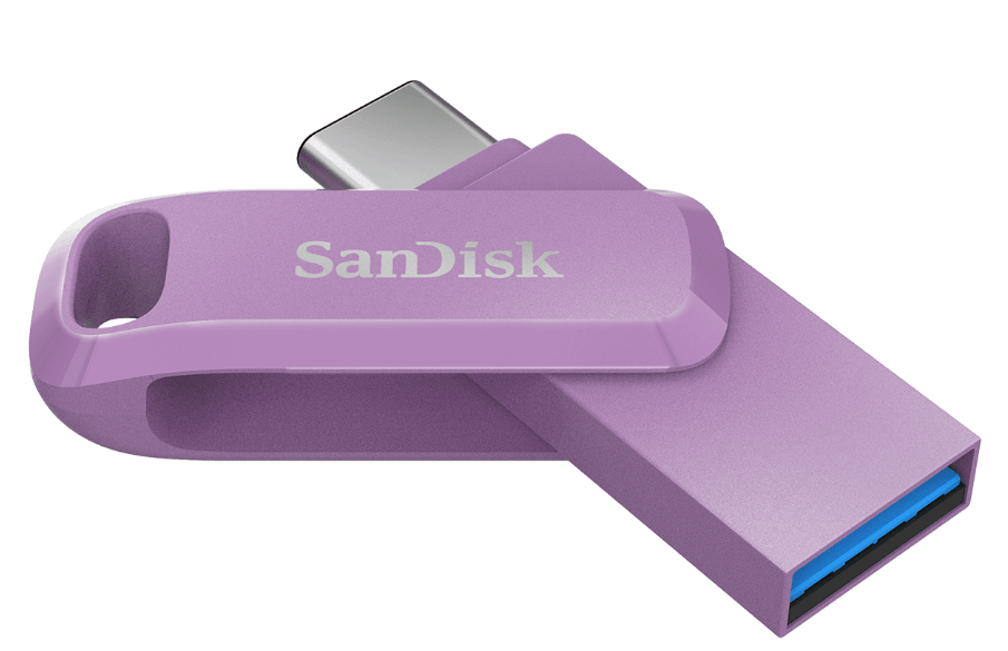 SanDisk Ultra Dual Drive Go USB-Stick – 1 TB, USB-C, Lavendel