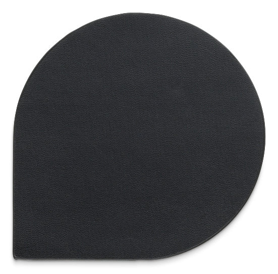 Kela Glasuntersetzer – 10 × 10 × 0,2 cm, Kunstleder, Schwarz, für Gläser