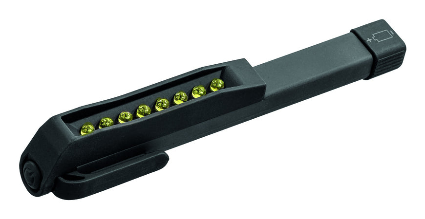 Steffen Taschenlampe Pen 90 – 80 lm, 10 m, IPX4, Batteriebetrieb 3× AAA – Schwarz