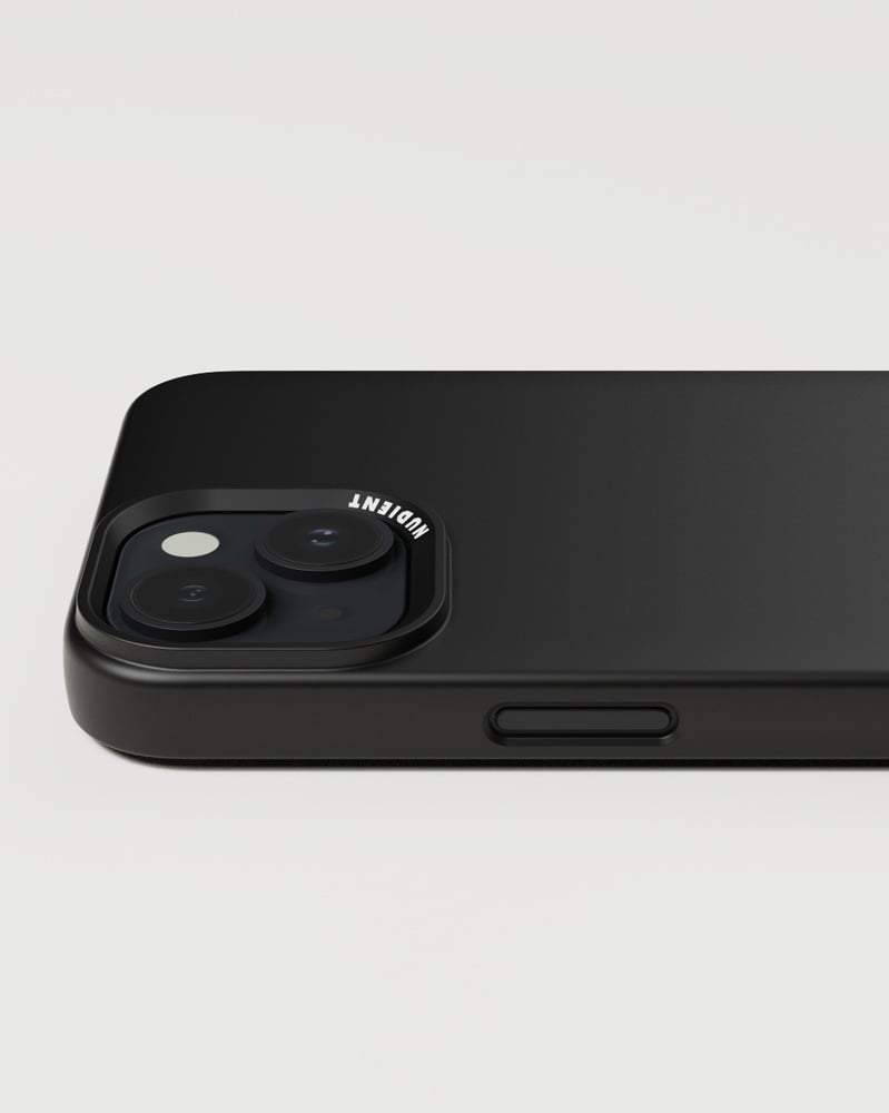 Nudient Backcover – für Apple iPhone 15 Plus, MagSafe, Kunststoff, Ink Black