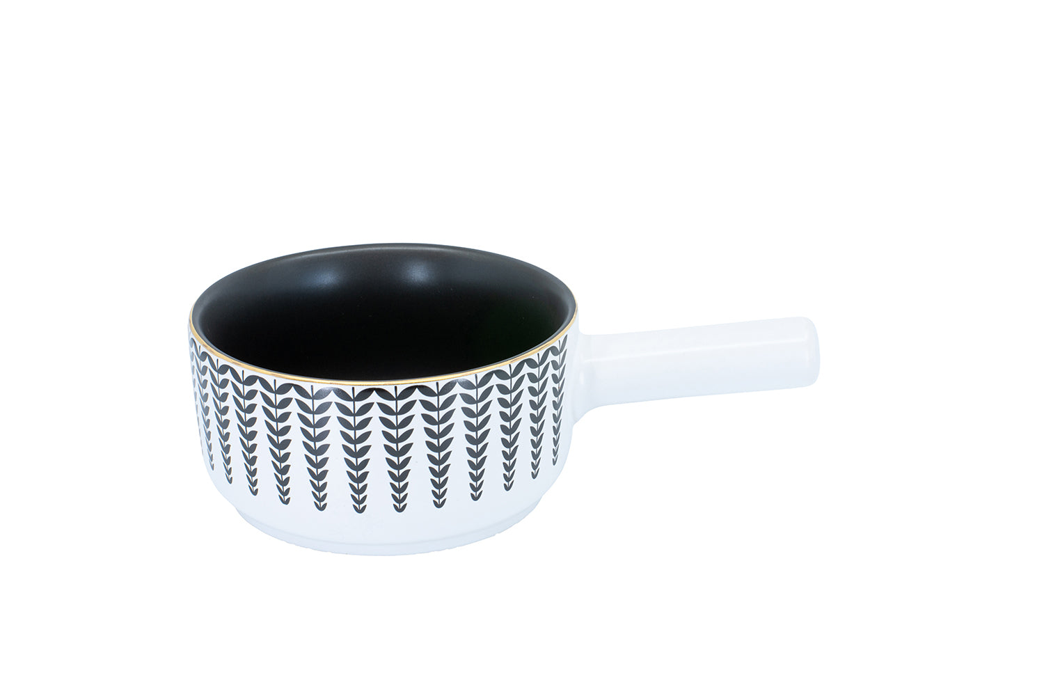 Kadastar Caquelon – Ø 16 cm, Steingut, für Käsefondue, Glaskeramik, Weiss