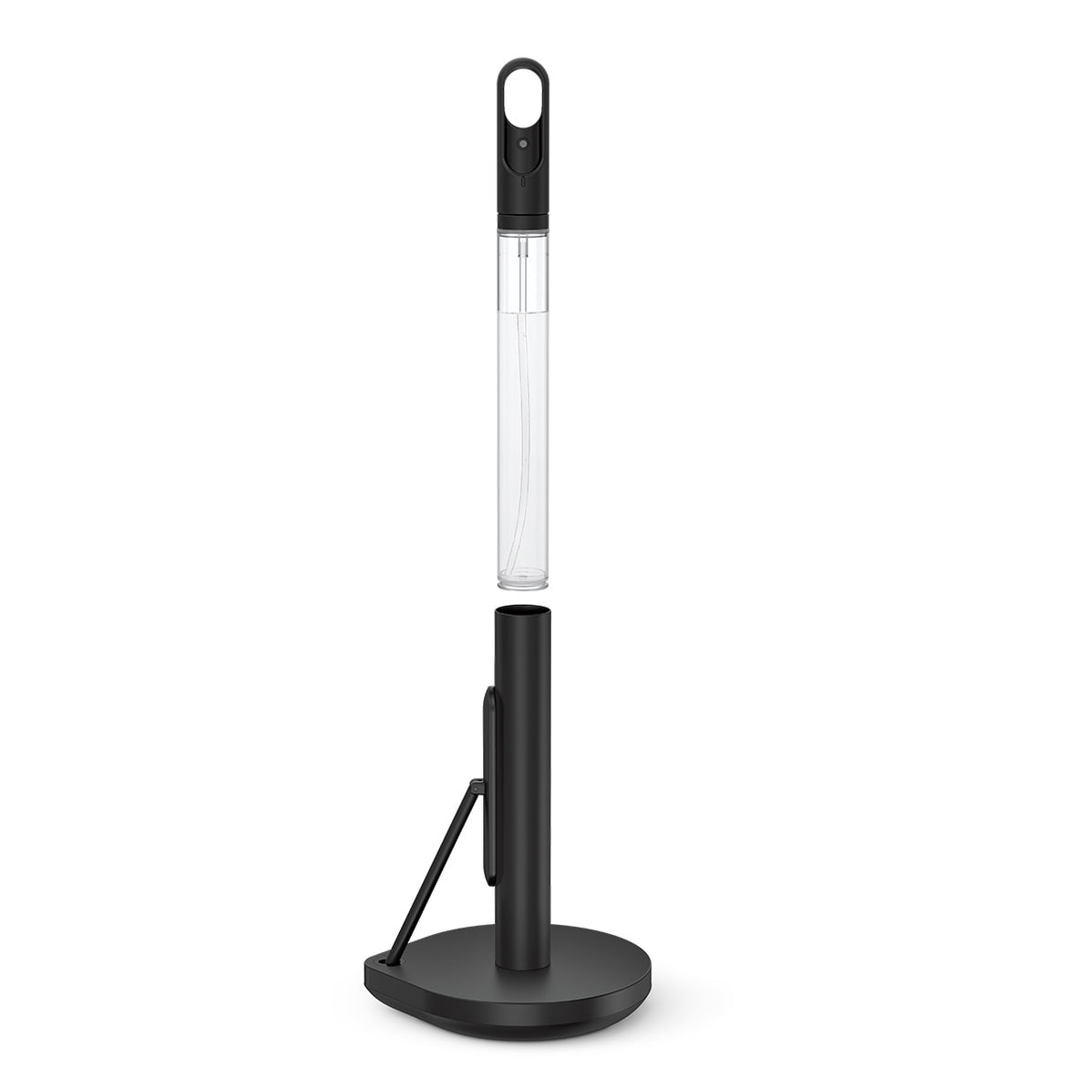 simplehuman Küchenrollenhalter Edelstahl, 20,6 × 18 × 38,1 cm, Schwarz