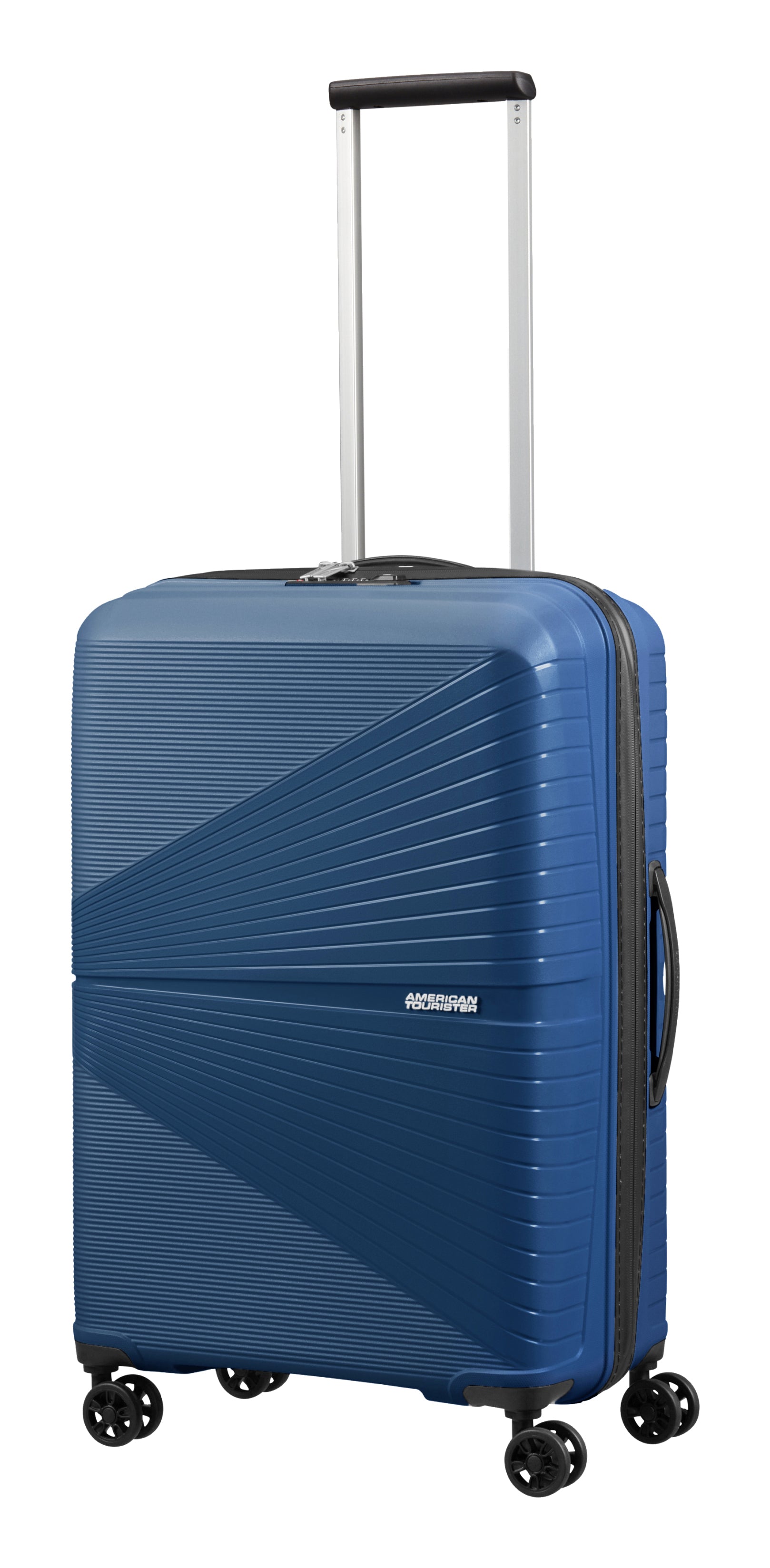 American Tourister Trolley – 67 l, Hartschale, 4 Doppelrollen, mit TSA, Midnight Navy, 44,5 × 67 × 26 cm